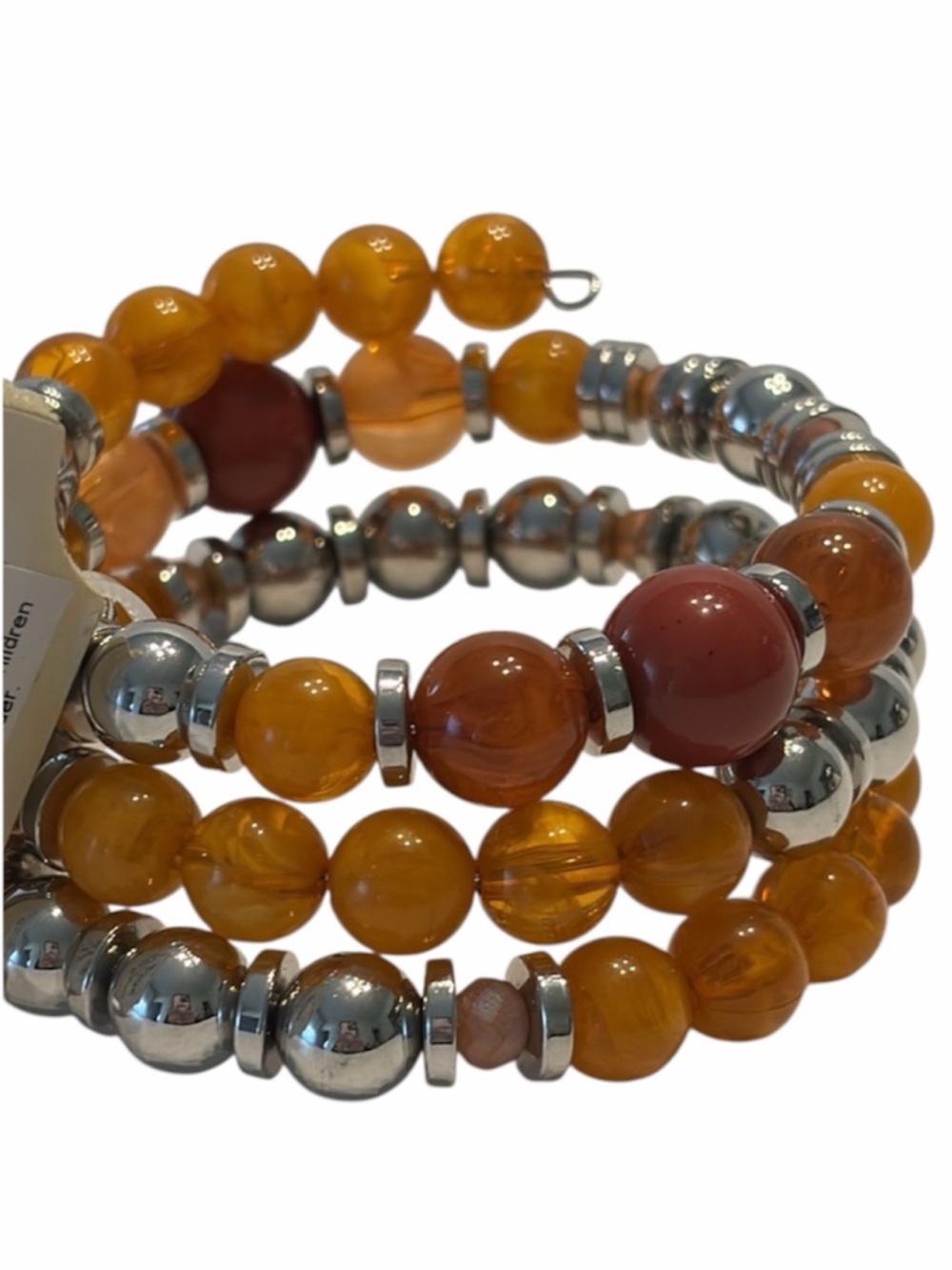 Erica Lyons Spice Market Red Cinnamon Wrap Bracelet